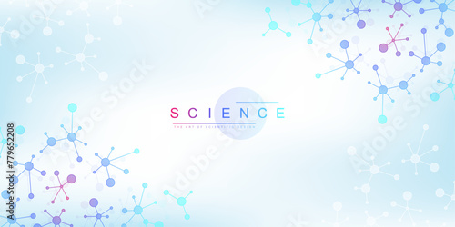 DNA Abstract Background Structure For Science Research and Gene genetic, Healthcare, and Medicine Design. Vector Illustration