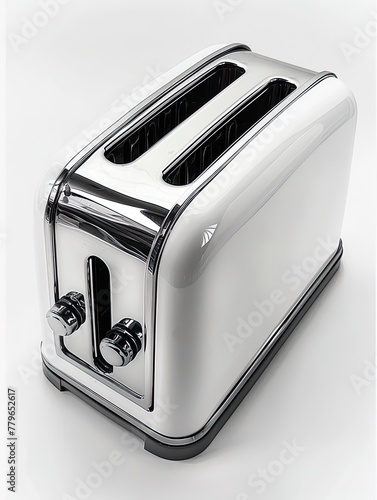 Classic Retro Toaster in Sleek Silver Finish.