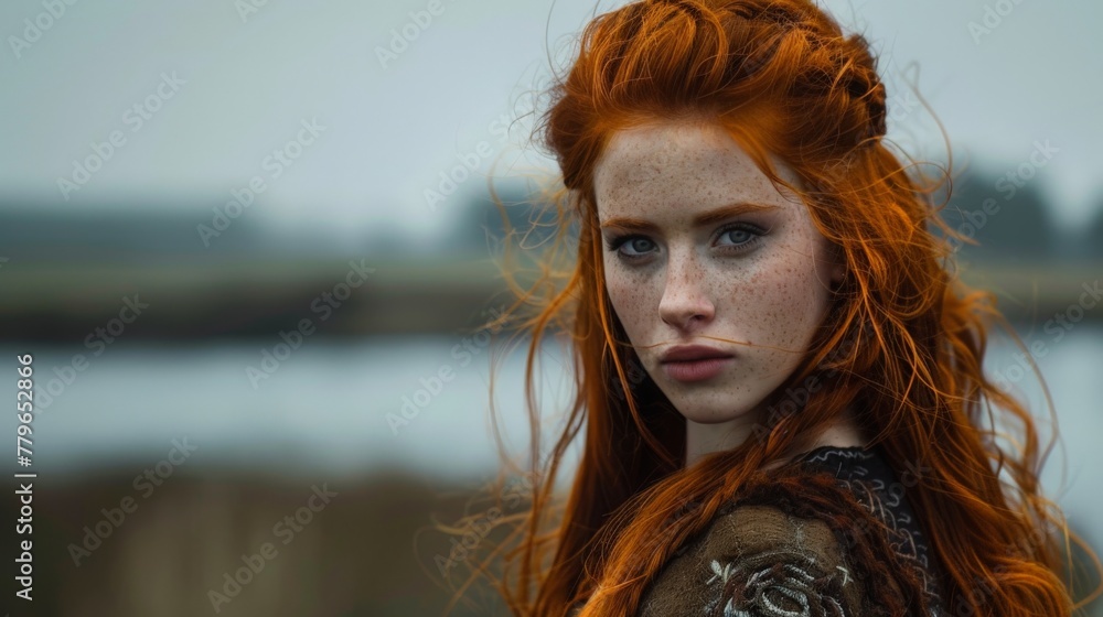 Red-haired Woman Is A Viking