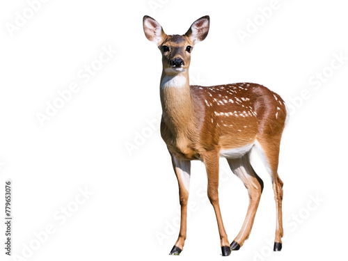 roe deer isolated on white
