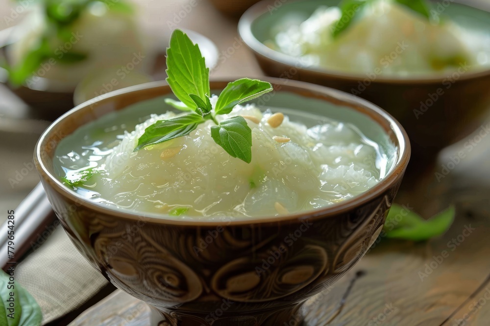 Southeast Asian dessert served in a bowl Chendol Southeast Asian dessert served in a bowl Chendol