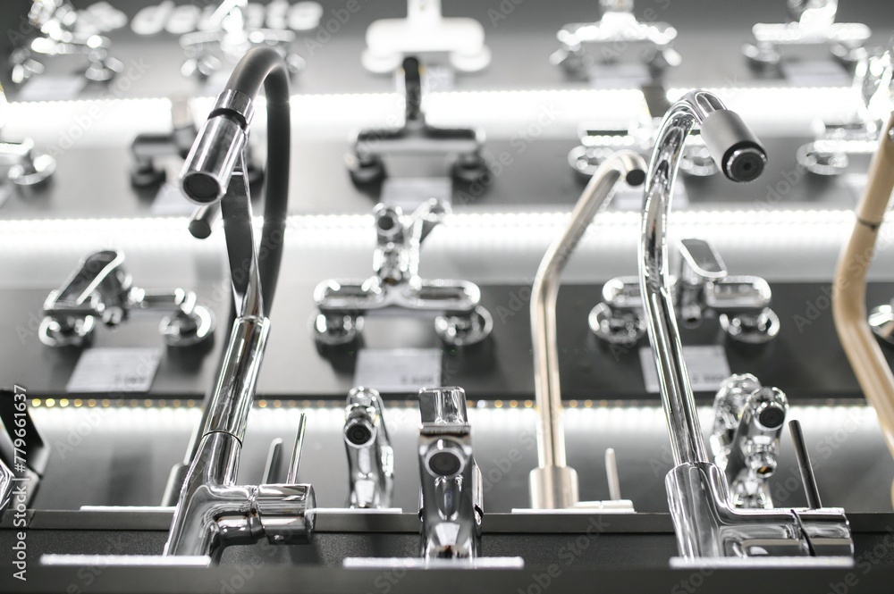 inside interior in shop showroom of elite plumbing