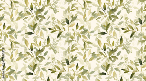 Gentle olive branches  peaceful greens  watercolor softness