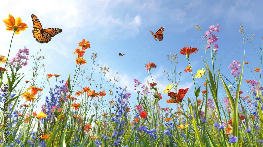 Colorful bloosm flower in spring Colorful bloosm flower in spring
