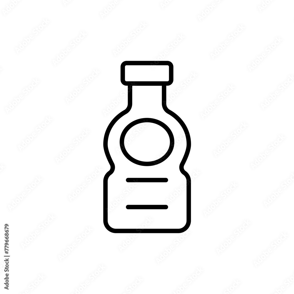 Sauce bottle outline icons, minimalist vector illustration ,simple transparent graphic element .Isolated on white background Sauce bottle outline icons, minimalist vector illustration ,simple transparent graphic element .Isolated on white background