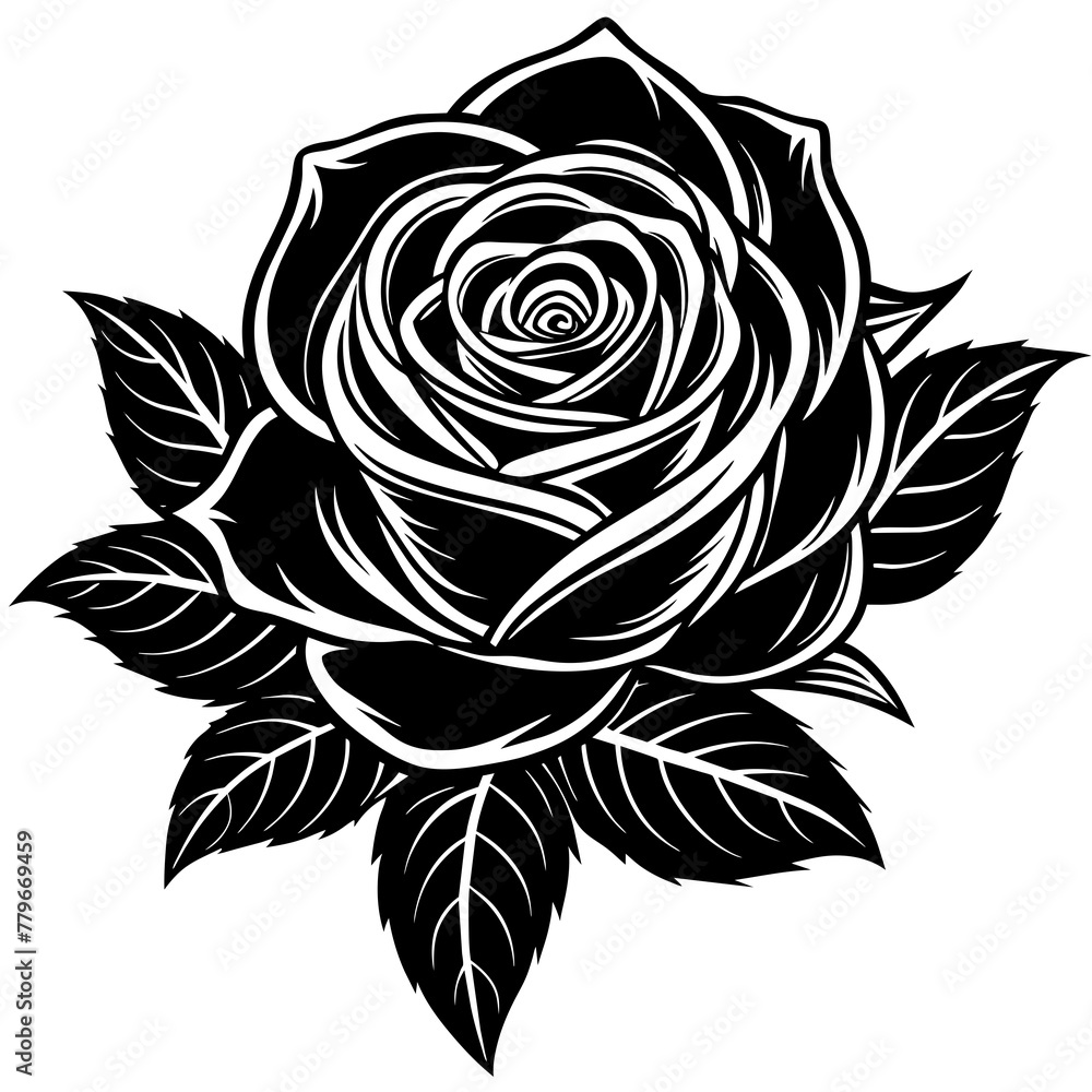 Fototapeta premium Flower vector illustration.