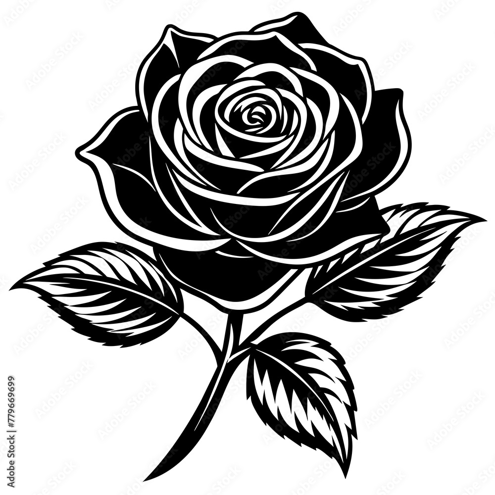 Fototapeta premium Flower vector illustration. 