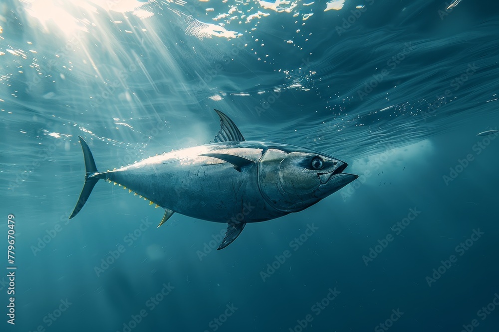 Fototapeta premium Mediterranean seas are home to blue fin tuna