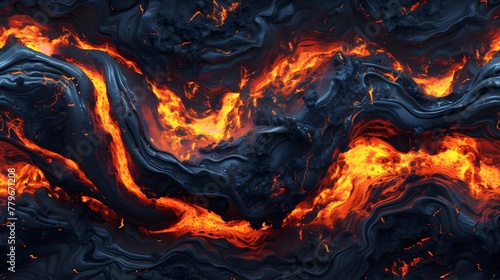  Lava Background Design: Fiery Eruption, Hand Edited Generative AI