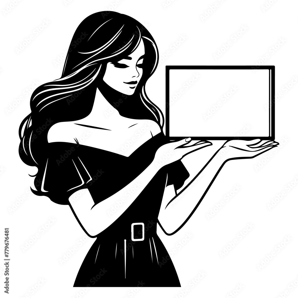 minimalist lovely woman wear stylish clothes hold banner placard share news special offer empty space isolated vector black color silhouette, Black color silhouette png white background (4) minimalist lovely woman wear stylish clothes hold banner placard share news special offer empty space isolated vector black color silhouette, Black color silhouette png white background (4)