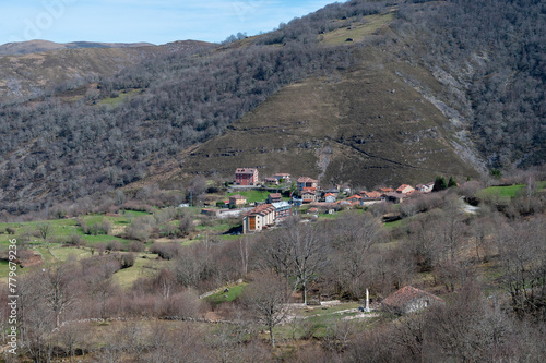 Panoramic view of Garabandal. Town where the virgin appeared
