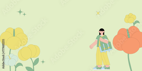 With its vivid colors and vibrant scenes, it perfectly displays the vitality of spring and the joy of travel.