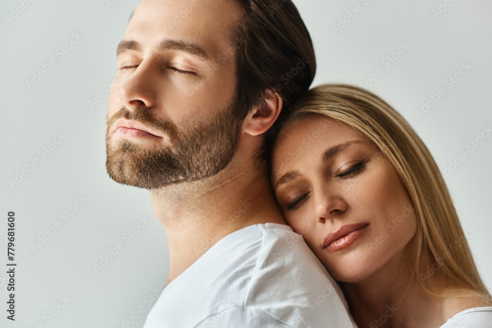 couple showcasing the deep romantic connection and intimacy between the two individuals. couple showcasing the deep romantic connection and intimacy between the two individuals.