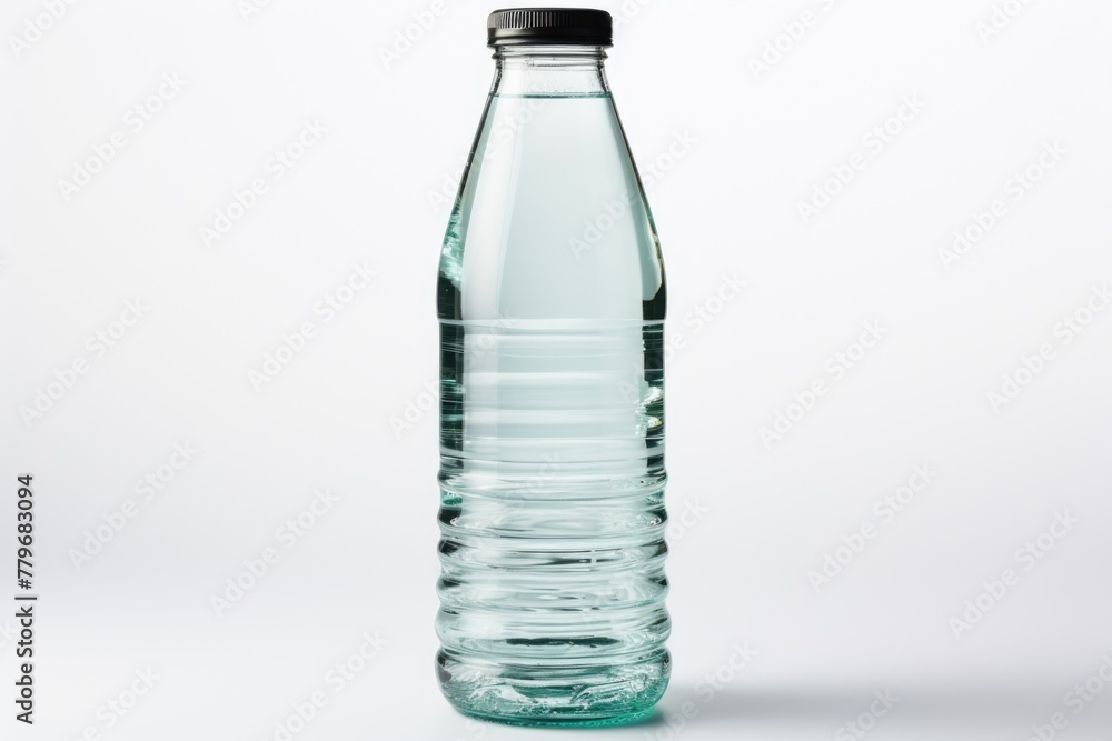 Small Plastic water bottle isolated on white background Small Plastic water bottle isolated on white background