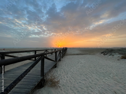 Sunset at the Beach of Conil de la Frontera