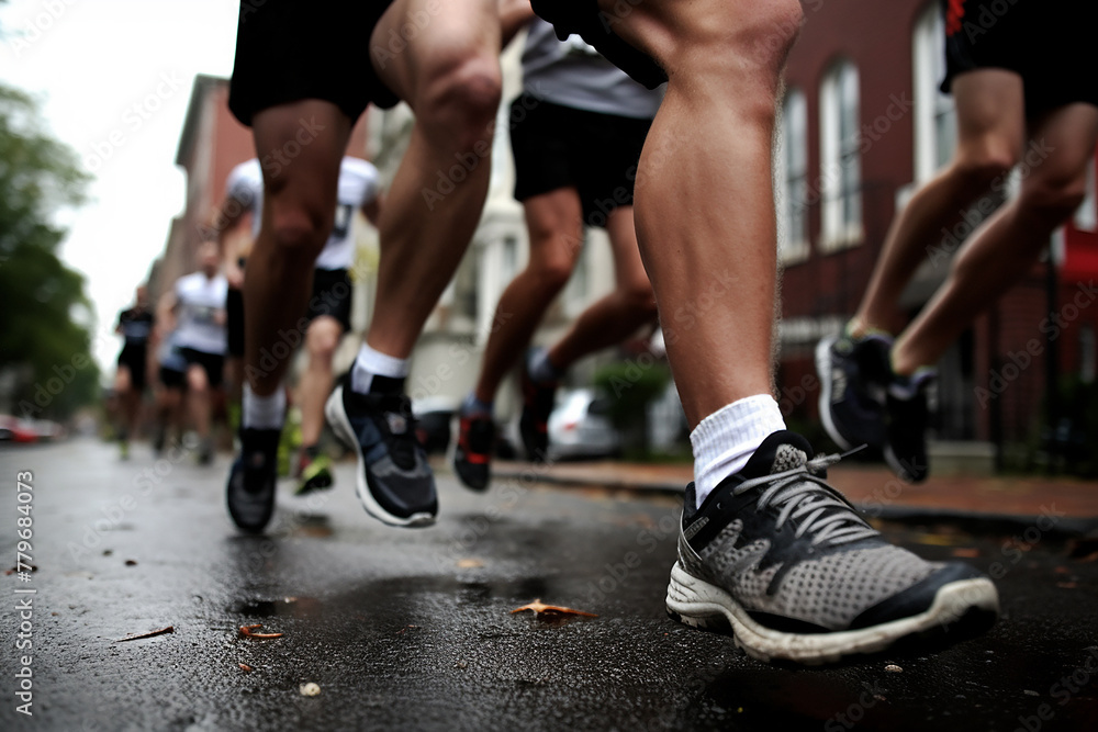 runners in marathon runners in marathon