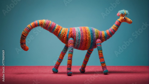 Crochet cute dinosaur.