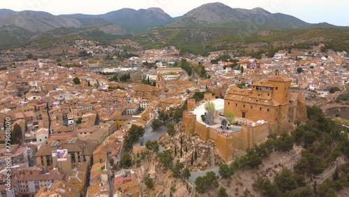 Aerial view of Caravaca de la Cruz, Region of Murcia, Spain photo