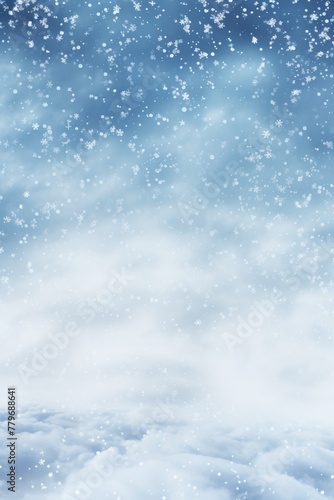 winter background snowfall Generative AI © Valentine