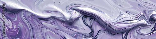 Liquid lavender and steel gray intertwine, crafting a soothing yet intriguing abstract composition.