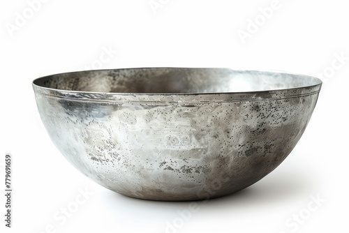 Aluminum bowl with included clipping path