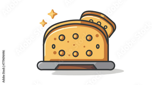 Illustration of Toaster vector on transparent background. photo