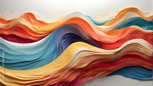 Precision-crafted vector waves flowing seamlessly across a digital canvas, evoking a sense of fluidity and grace.