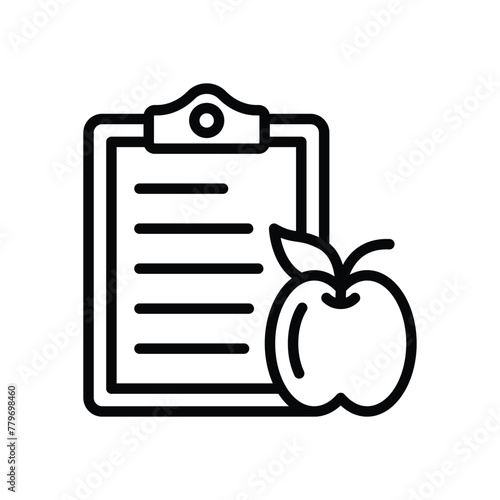 Diet Schedule vector icon