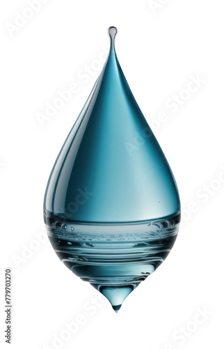 water drop isolated on white