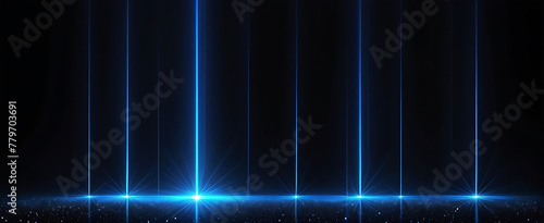 blue spectrum lights tech black party club neon lights abstract wave technology background. ai