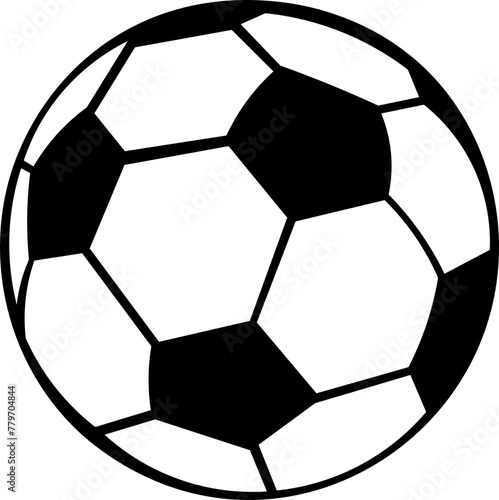 Soccer Ball Graphic Design with Transparent Sections