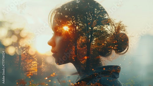 A poignant double exposure captures the bittersweet essence of Teacher's Day, blending images of teachers imparting wisdom with scenes of students embarking on their own educational journeys.