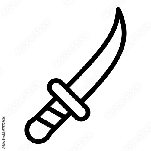Knifes line icon
