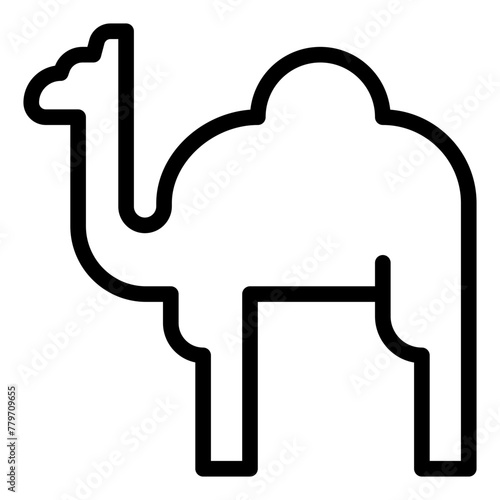 Dromedary line icon