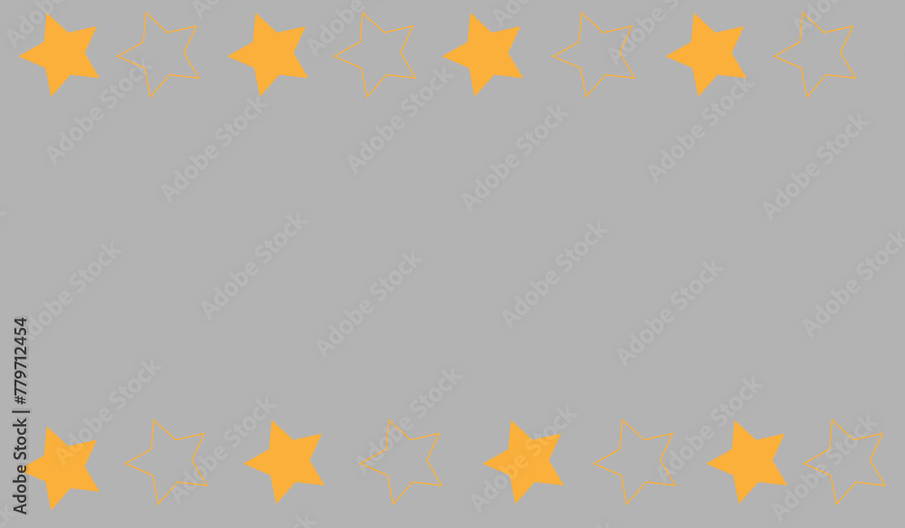 yellow stars on a gray background
