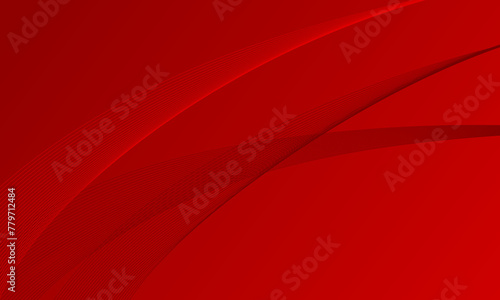abstract red lines wave curves on gradient background photo