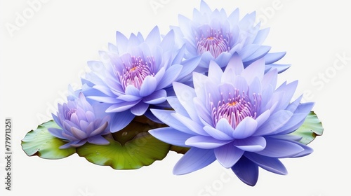 lotus flower isolated on white © faiz