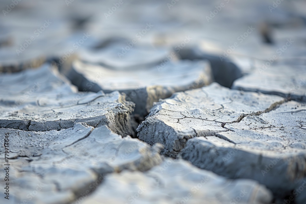 The parched earth reveals its desperation through deep, jagged cracks, a stark portrayal of intense drought. The parched earth reveals its desperation through deep, jagged cracks, a stark portrayal of intense drought.