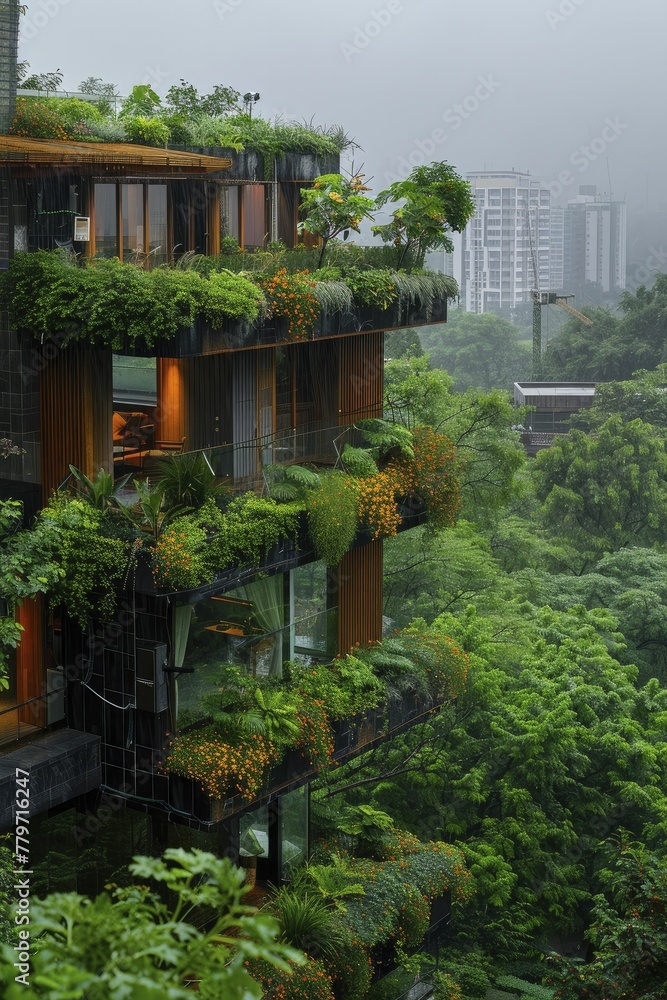 Urban gardening and green roofs as solutions to reduce city heat.