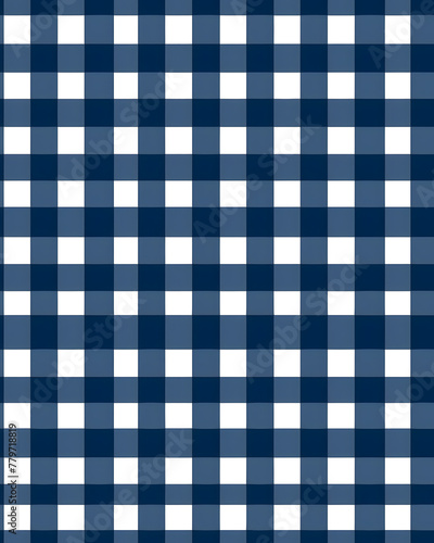 Blue plaid Seamless Hand Drawn pattern. Watercolor Gingham Window pane grid plaid Stripes pattern