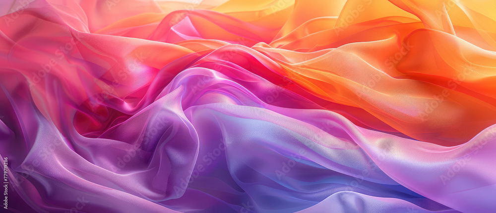 Fototapeta premium Flowing Silk Gradients
