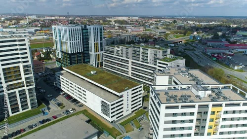 Skyscrapers Panorama Rzeszow Wiezowce Aerial View Poland