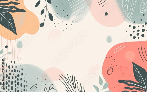 Hand drawn style minimal background