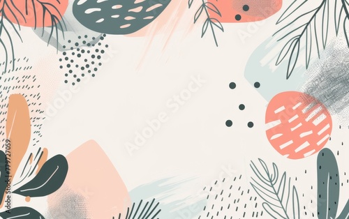 Hand drawn style minimal background