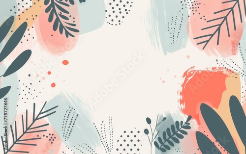 Hand drawn style minimal background 