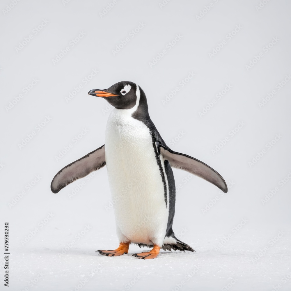 Penguin isolated on a white background