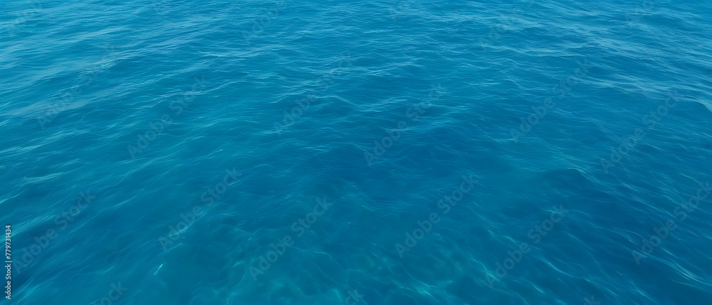 Surface of the sea. Blue ocean water texture background.