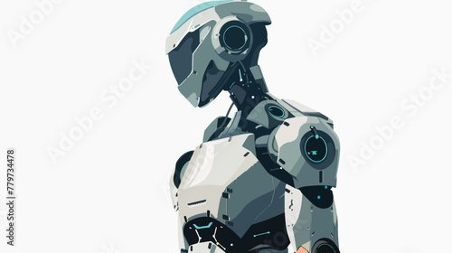 Robot artificial intelligence futuristic gear mechanic