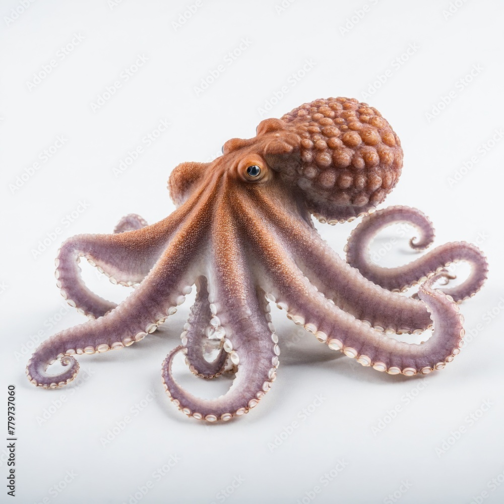 Octopus isolated on a white background Octopus isolated on a white background