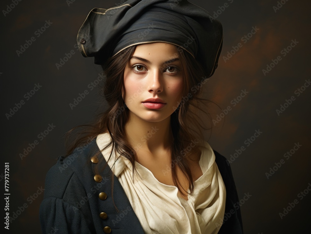 Woman Wearing Black Hat and White Shirt Woman Wearing Black Hat and White Shirt
